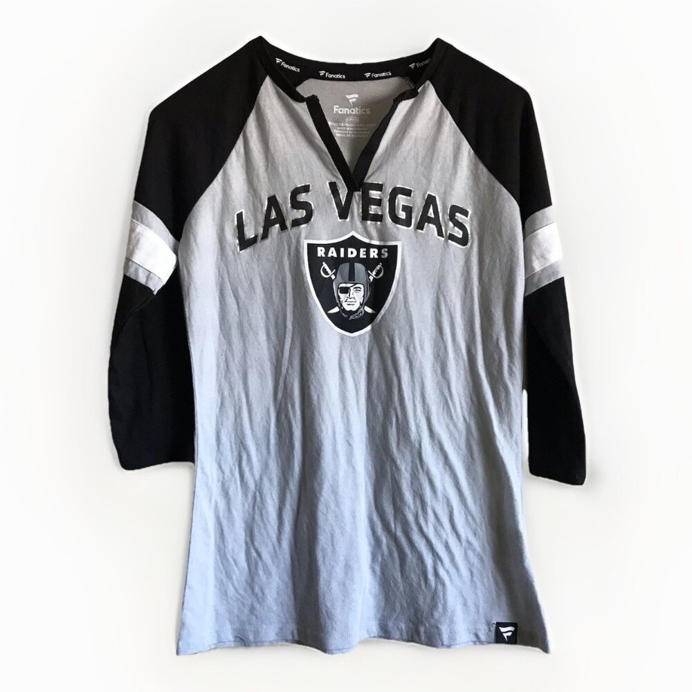 Las Vegas Raiders Fanatics‎ Shirt Womens Small Black Football Team Apparel